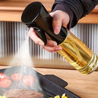 200ml Olive Oil Sprayer Bottle for Cooking – Refillable Fine Mist Oil Spray with Portion Control for Air Fryer, BBQ, Baking, Roasting, Salad & Kitchen