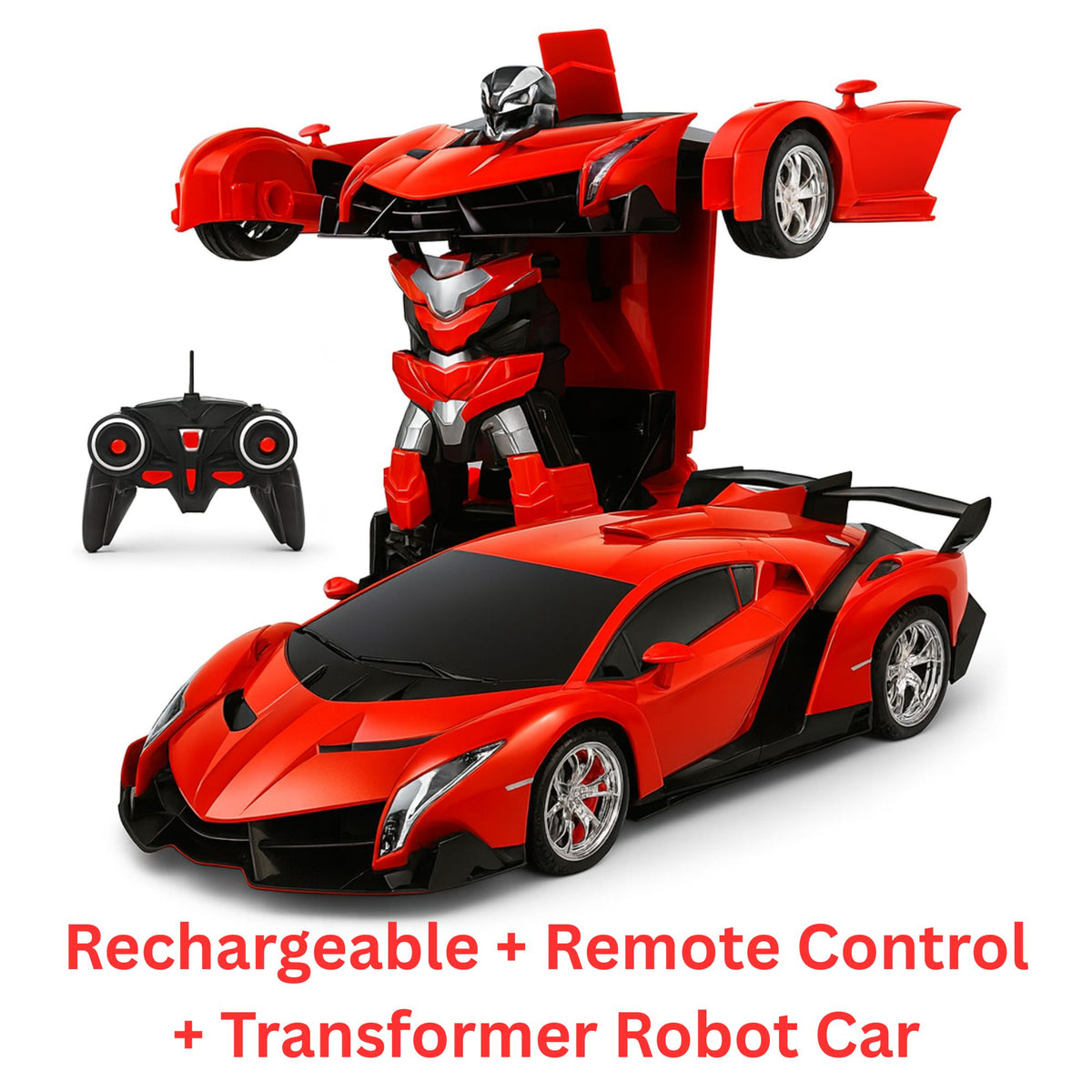 1:20 RC Sports Car – Rechargeable Remote Control Drift Car with LED Headlights, 2.4GHz Racing Toy for Kids