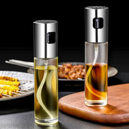 200ml Olive Oil Sprayer Bottle for Cooking – Refillable Fine Mist Oil Spray with Portion Control for Air Fryer, BBQ, Baking, Roasting, Salad & Kitchen