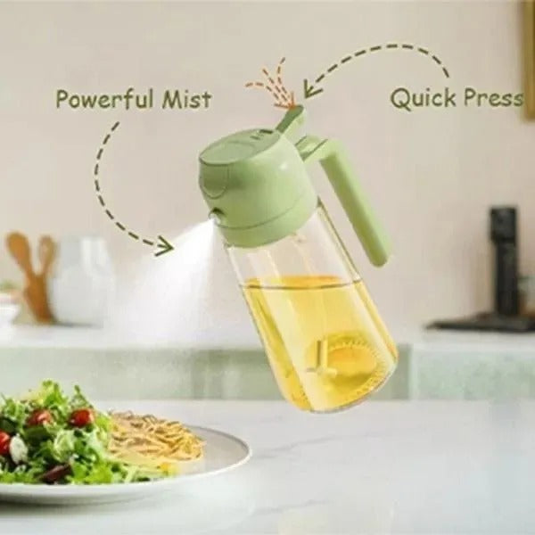 200ml Olive Oil Sprayer Bottle for Cooking – Refillable Fine Mist Oil Spray with Portion Control for Air Fryer, BBQ, Baking, Roasting, Salad & Kitchen