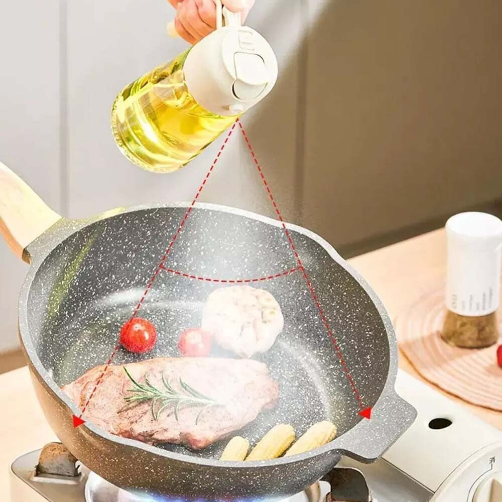 200ml Olive Oil Sprayer Bottle for Cooking – Refillable Fine Mist Oil Spray with Portion Control for Air Fryer, BBQ, Baking, Roasting, Salad & Kitchen