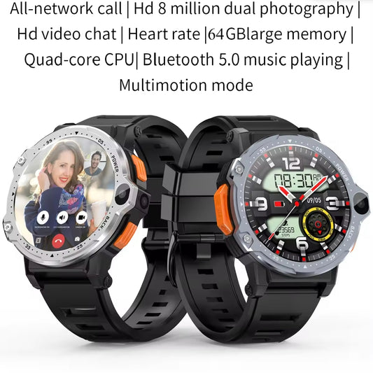 PG999 4G WiFi Smart Watch – Android 8.1, 1.54" HD Display, Dual Camera, Video Calling & 5G SIM Compatible Smartwatch