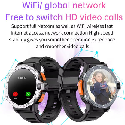 PG999 4G WiFi Smart Watch – Android 8.1, 1.54" HD Display, Dual Camera, Video Calling & 5G SIM Compatible Smartwatch