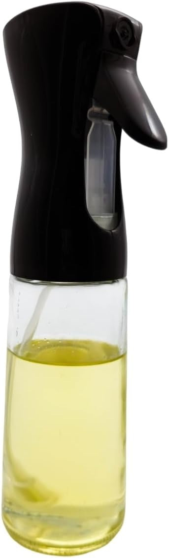 200ml Olive Oil Sprayer Bottle for Cooking – Refillable Fine Mist Oil Spray with Portion Control for Air Fryer, BBQ, Baking, Roasting, Salad & Kitchen