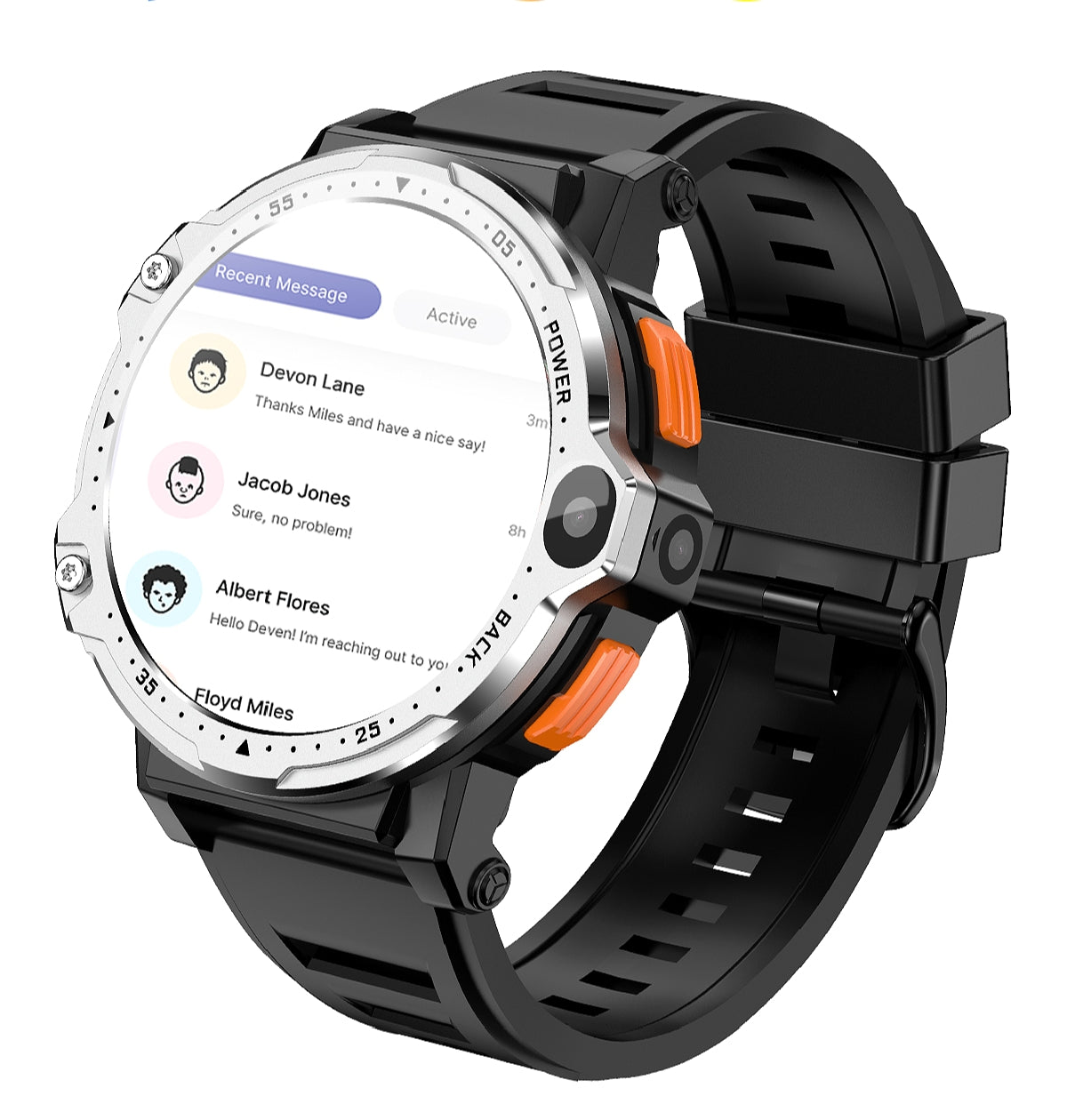 PG999 4G WiFi Smart Watch – Android 8.1, 1.54" HD Display, Dual Camera, Video Calling & 5G SIM Compatible Smartwatch
