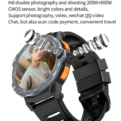 PG999 4G WiFi Smart Watch – Android 8.1, 1.54" HD Display, Dual Camera, Video Calling & 5G SIM Compatible Smartwatch