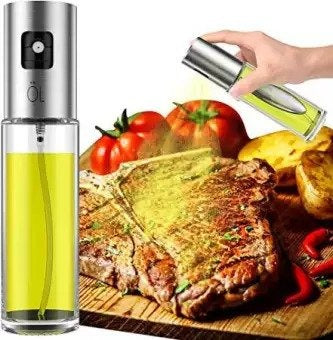 200ml Olive Oil Sprayer Bottle for Cooking – Refillable Fine Mist Oil Spray with Portion Control for Air Fryer, BBQ, Baking, Roasting, Salad & Kitchen
